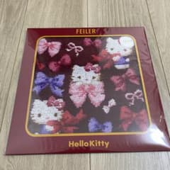 FEILER サンリオ　キティ　リボン　さくらんぼ　タオル ハンカチ2枚セット FEILER フェイラー ハローキティ リボン キティ サンリオ タオル