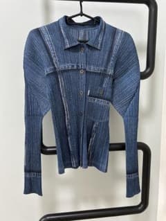 イッセイミヤケ PLEATS PLEASE デニム転写 セットアップ - メルカリ