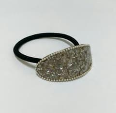 ❁﻿新色❁﻿  髪ゴムੈ✩(シェルパウダー/シルバー)のサムネイル