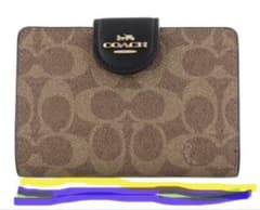 未使用品COACH コーチ シグネチャー ミディアム二つ折り財布のサムネイル