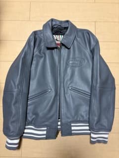 corteiz レザージャケット　グレー　Mサイズ