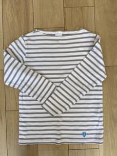 オーシバル　ボーダーTシャツ　グレーのサムネイル