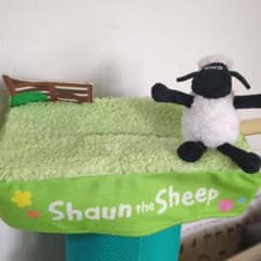 양쪽의 숀 티슈 커버 Shaun the Sheep 봉제인형