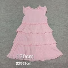 ドレス、ワンピース 130cm ピンク フリル プリーツのサムネイル