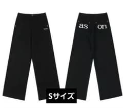 as"on アズオン SMOG WIDE PANTS ブラック ason 韓国のサムネイル