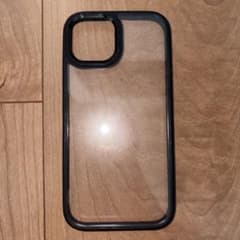 iPhone14 용 케이스 블랙 클리어