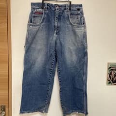 FUBU フブ　 激レア❗️ワイドカーゴパンツ　ウエスト36 激太ジーンズ　デニム FUBU フブ 激レア！ワイドレッグデニム ウエスト 36激太ジーンズ