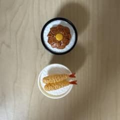ミニチュア 丼 カプセルトイ 2種セットのサムネイル