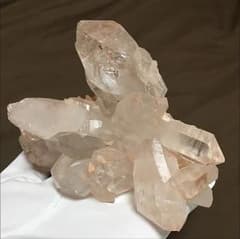 上品な薄ピンク色 ヒマラヤ水晶 クラスターのサムネイル