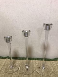 レア IKEA キャンドル ホルダー スタンド ガラス製のサムネイル