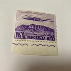 サンマリノ サンマリノ・リミニ・ロンドン便就航の切手 未使用 1959