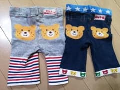 送料込)2枚セット！ミキハウス スパッツ 80のサムネイル