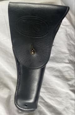 米軍M1911 レザーホルスター 45口径コルトガバメント拳銃用 本黒革 米軍M1911 レザーホルスター 45口径コルトガバメント拳銃用 本黒