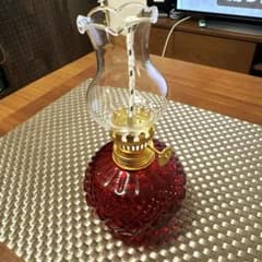 新品　未使用　オイルランプ　ランプ　赤　火　災害対策のサムネイル