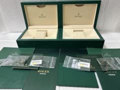 ロレックス純正MサイズBOX 内箱２箱②ホワイトタグ付　付属品計16点 ロレックス純正MサイズBOX 内箱2箱②ホワイトタグ付 付属品計16点
