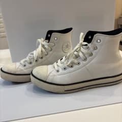 防水　雪道　ALL STAR ホワイト ハイカットスニーカー　26.5cmのサムネイル