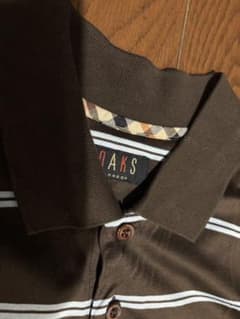 DAKS LONDON ポロシャツ ブラウン ボーダーのサムネイル