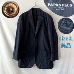 美品 Papas+ PLUS Vintage Wash コットンジャケット L 美品 Papas+ PLUS Vintage Wash コットンジャケット L - メルカリ