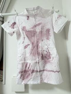 ナース服 ミニ丈 コスプレ衣装 血ありのサムネイル