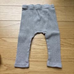ベビー リブ レギンス スパッツ ブラウン　韓国子供服　70cmのサムネイル
