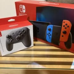 Nintendo Switch 本体 青/赤 Joy-Con、プロコン付きのサムネイル