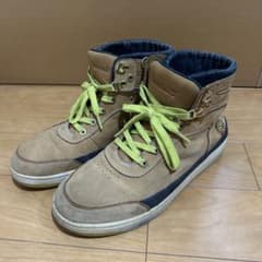 Timberland ハイカットスニーカー ベージュ/ネイビーのサムネイル