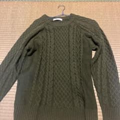 BACK NUMBER ケーブルニットセーター Lのサムネイル