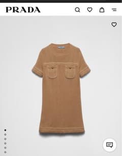 PRADA コットン クルーネックドレス　ワンピースのサムネイル