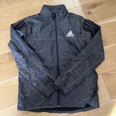 adidas ダークグレー ウィンドブレーカー 160