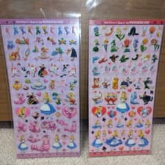 ふしぎの国のアリス シール 2枚セットのサムネイル