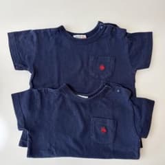 POLO Baby 半袖Tシャツ ネイビー 2枚セットのサムネイル