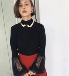 Ameri VINTAGE レースベルニットSEE THROUGH BELLのサムネイル
