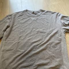 GU 無地 クルーネック Tシャツ ブラウン Lのサムネイル