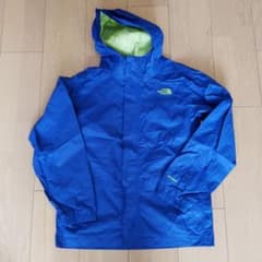 ノースフェイス　ウィンドブレーカー　ナイロン　キッズL 150 160 青のサムネイル