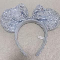 ディズニー ミニー カチューシャ スパンコール　シルバーのサムネイル