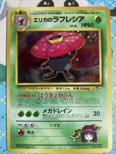 ポケモンカード旧裏 エリカのラフレシア LV.34 No.045 ☆あり キラ