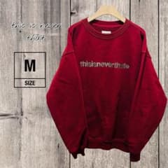thisisneverthat メンズ パーカー M トレーナー 赤 - メルカリ