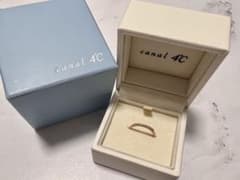 カナル4℃  K10 ピンクゴールド　リング　7号　箱付きのサムネイル