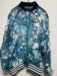 adidas 花柄シアージャケット UK10 - メルカリ