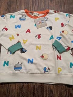新品 アンパンマン 総柄 長袖Tシャツ