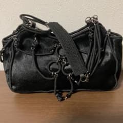☆開店セール☆ 未使用品 美品 アンテプリマ ラムレザー×ハラコ ハンドバッグ ☆開店セール☆ 未使用品 美品 アンテプリマ ラムレザー×ハラコ
