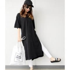 GU スリットロングTシャツのサムネイル