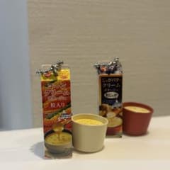 スープ ミニチュア キーホルダー 2種セット