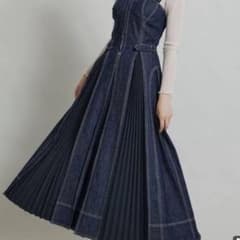 casa fline フロントホックデニムロングワンピースのサムネイル