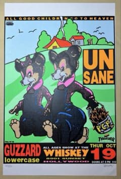 KOZIK UNSANE GUZZARD シルクスクリーン　ポスター KOZIK UNSANE GUZZARD シルクスクリーン ポスター - メルカリ