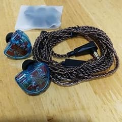 KZ ZS10 ブルー 中華イヤホン リケーブル 2pinのサムネイル