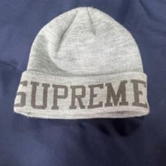 Supreme ニット帽 ビーニー グレーのサムネイル