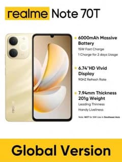Realme Note 70T 4GB/256GBのサムネイル