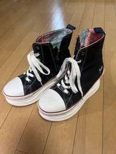 YOSUKE ハイカットスニーカー 厚底 ブラックのサムネイル