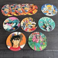 激レア当時物メンコ超大量まとめセット聖闘士星矢キラ・ドラゴンボール初期・マリオ他 聖闘士星矢 メンコ 10.5-12cm 10枚セット 当時物 昭和レトロ - メルカリ